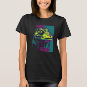 Camiseta Leachie Gecko Lizard Guay Punk Neo Distancia Verde