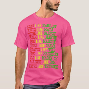 Camiseta Lead Like Harriet Write Like Maya Black Pride