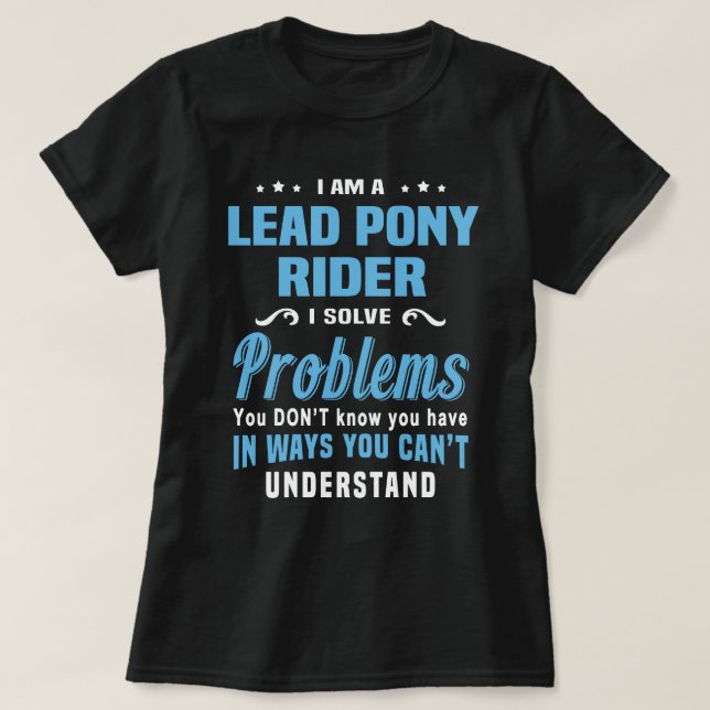 Camiseta Lead Pony Rider (Diseño del anverso)