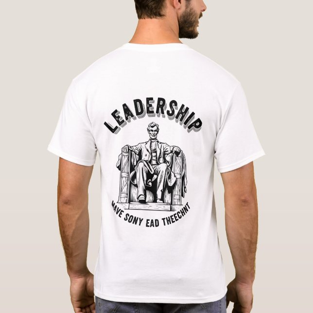 Camiseta Leadership in USA Presidents T-Shirt – Patriotic A (Reverso)