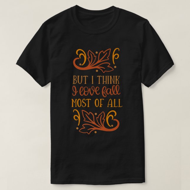 Camiseta Leaf Autumn Tree Naranja Fall Leaves Temporada (Diseño del anverso)