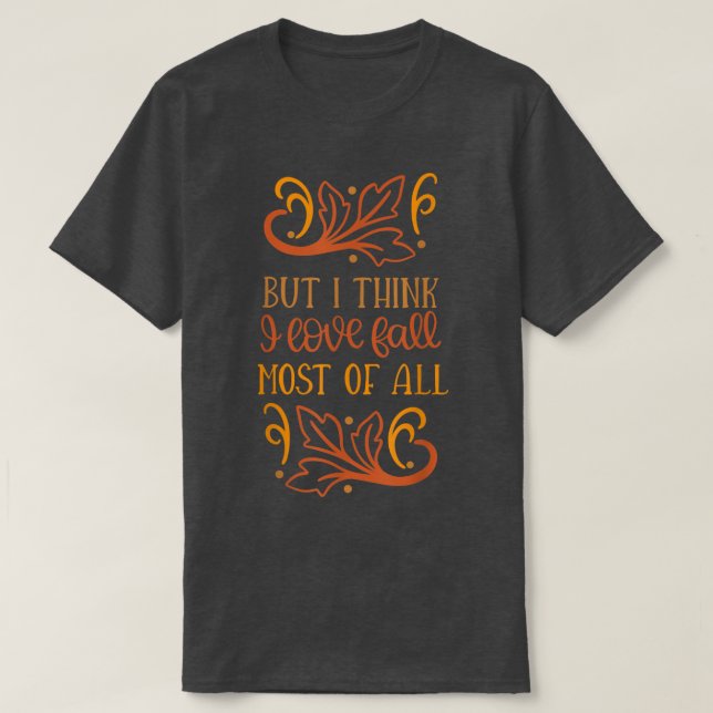 Camiseta Leaf Autumn Tree Naranja Fall Leaves Temporada (Diseño del anverso)