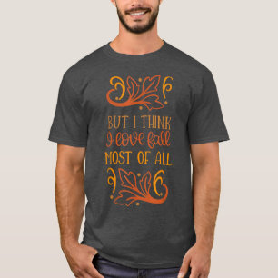 Camiseta Leaf Autumn Tree Naranja Fall Leaves Temporada
