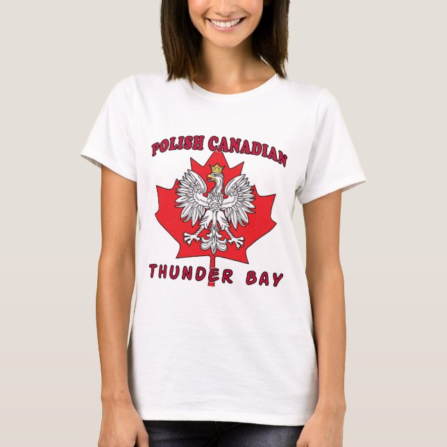 Camiseta Leaf canadiense de Thunder Bay (Anverso)