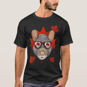 Camiseta Leaf de árbol de arce de ratón de rata canadiense