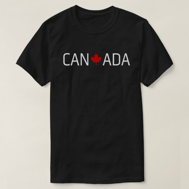 Camiseta Leaf de arce rojo de Canadá (Diseño del anverso)