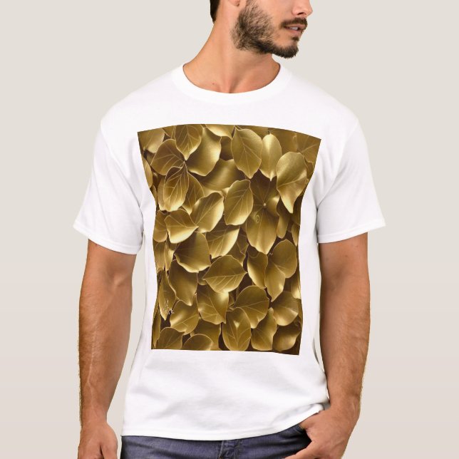 Camiseta Leaf dorado (Anverso)