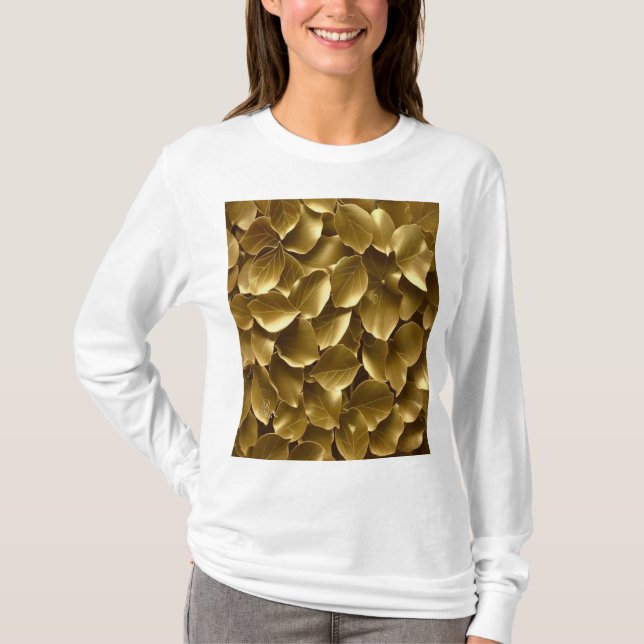 Camiseta Leaf dorado (Anverso)