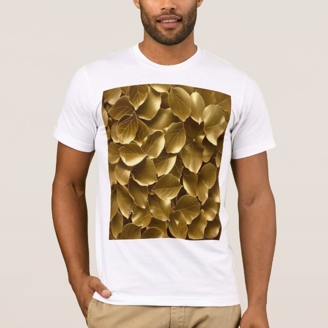 Camiseta Leaf dorado (Anverso)