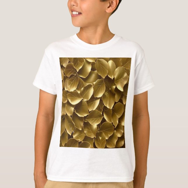 Camiseta Leaf dorado (Anverso)