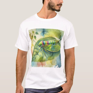 Camiseta Leaf Insect Harmony 210824AREF112 - Watercolor