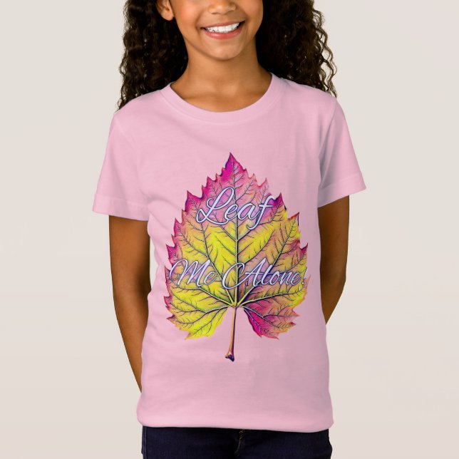 CAMISETA LEAF ME ALONE (Anverso)