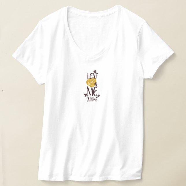 Camiseta "Leaf Me Alone" - Juego de palabras inspi (Distribución )