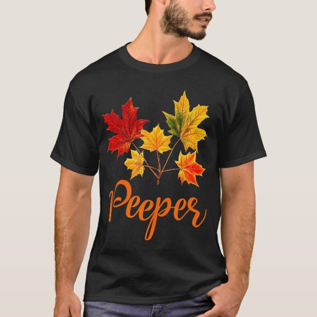 Camiseta LEAF PEEPERS Fall Foliage Otoño (Anverso)