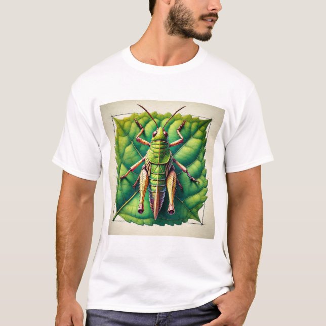 Camiseta Leaf Rolling Grasshopper 170724IREF201 - Watercolo (Anverso)