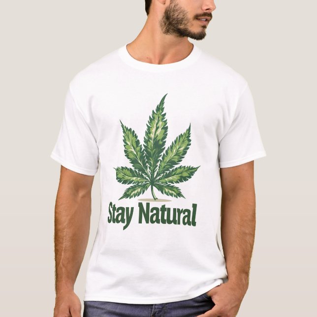 Camiseta Leafy Freedom Tee: Acepta tus vibraciones naturale (Anverso)