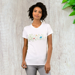 Camiseta Leafy Staff Line Womens T-Shirt
