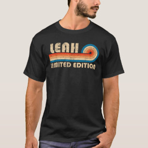 Camiseta LEAH Primer Nombre Funny Retro Vintage Cumpleaños