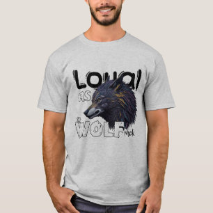 Camiseta Leal como manada de lobos