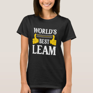 Camiseta Leam Nombre Personal Funny Nombre Mejor L del Mund