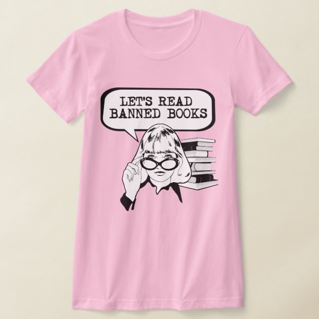 Camiseta Leamos libros prohibidos retro (Distribución)