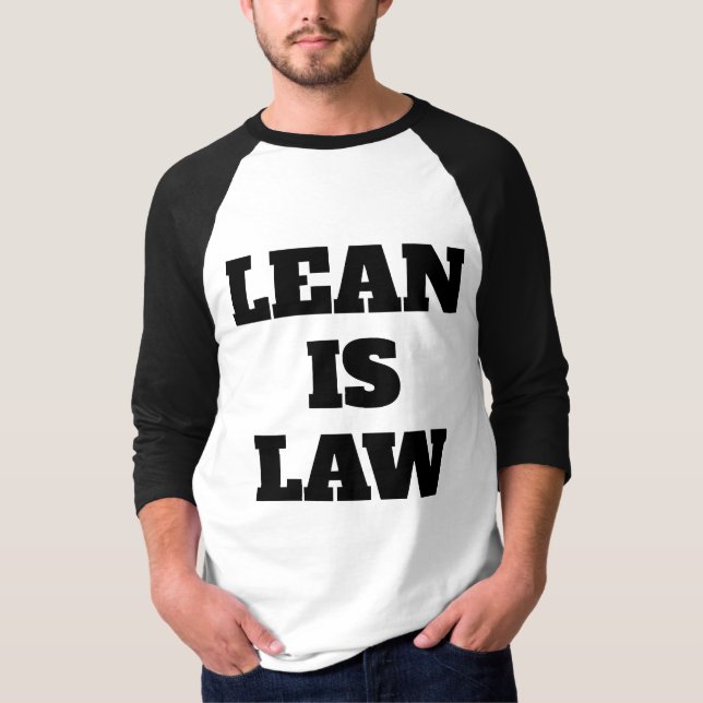 Camiseta Lean is Law Fitness Personal Trainer Bodybuilding (Anverso)