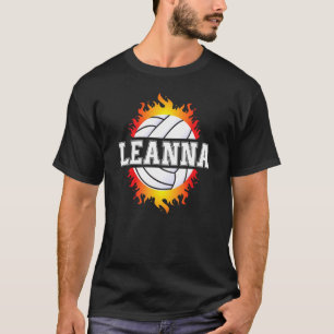 Camiseta Leanna Name Volleyball Player Chica Ball And Net S
