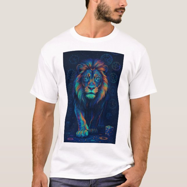 Camiseta Leão colorido  (Anverso)
