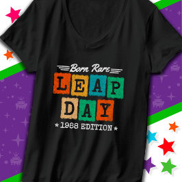 Camiseta Leap Year 1988 Nacido Rara 1988 Día del Salto Cump