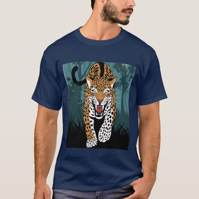 Camiseta Leapard estilizado (Anverso)
