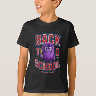 Camiseta  Learn, Grow, Succeed: Your Purple Monster School