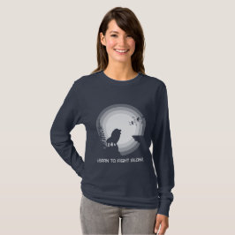 Camiseta Learn to Fight Alone – Lion Under Moonlight