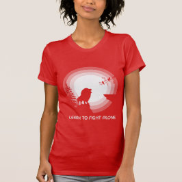 Camiseta Learn to Fight Alone – Lion Under Moonlight