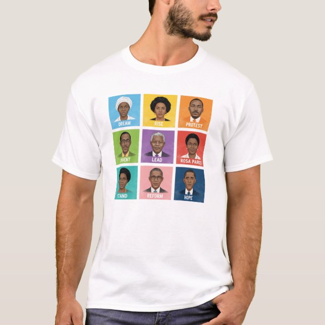 Camiseta Learning From Black History Inspirational Graphic (Anverso)