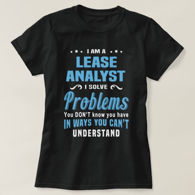 Camiseta Lease Analyst (Diseño del anverso)