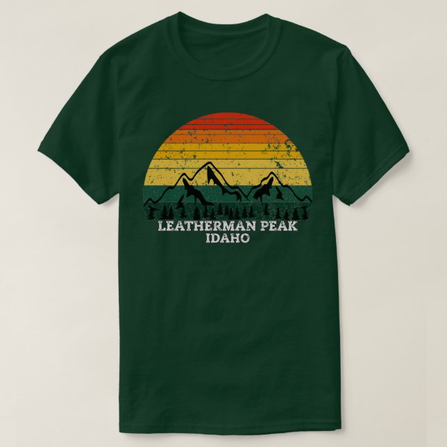 Camiseta Leatherman Peak Idaho (Diseño del anverso)