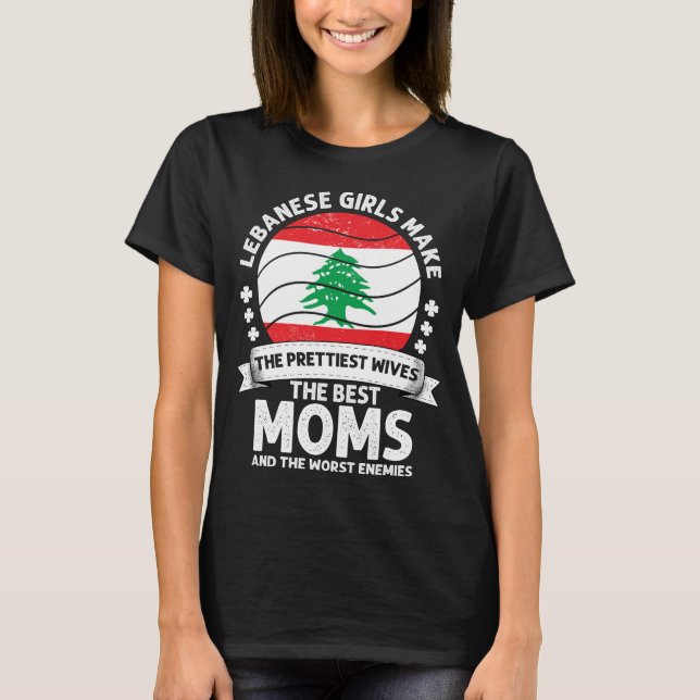 Camiseta Lebanese Mom Lebanon Mama Lebanese American (Anverso)