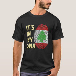 Camiseta Lebanon In My Dna Lebanese Flag Team Lebanon