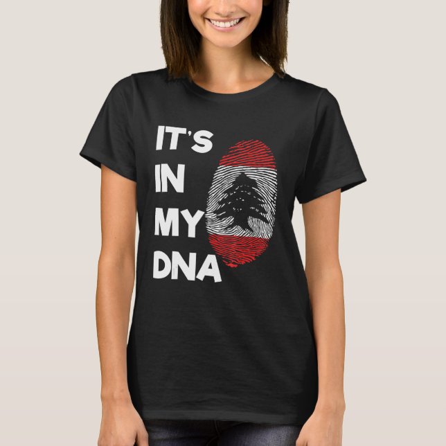 Camiseta Lebanon Proud Lebanese Flag State Flag DNA Flag Co (Anverso)