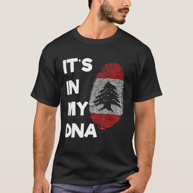Camiseta Lebanon Proud Lebanese Flag State Flag DNA Flag Co (Anverso)