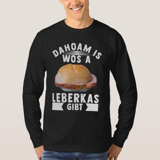 Camiseta Leberkas Fleischwurst Lower Bavaria, queso de carn (Anverso)