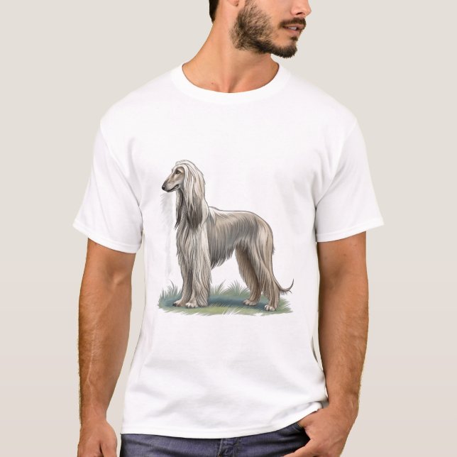 Camiseta Lebrel Afgano (Anverso)