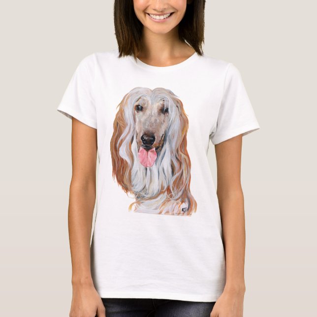 Camiseta Lebrel Afgano  (Anverso)