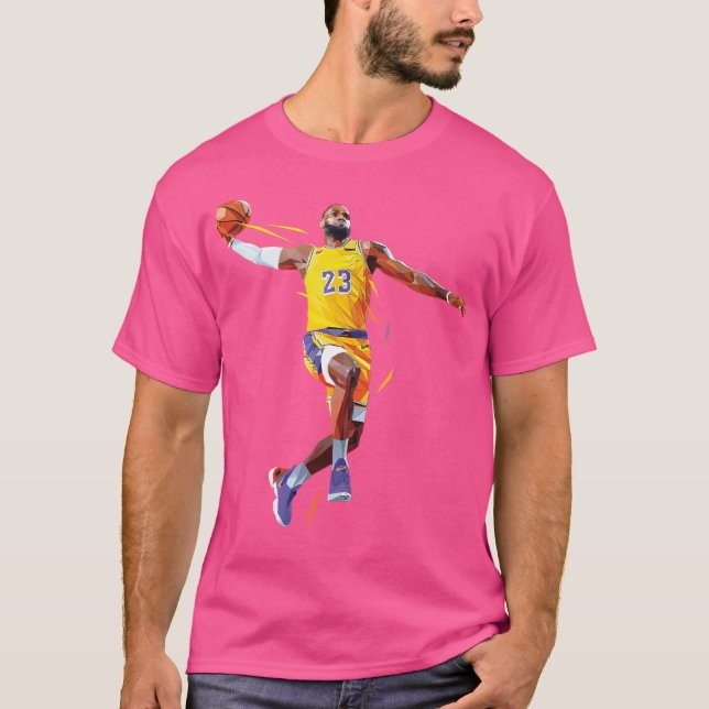 Camiseta Lebron James Lowpoly (Anverso)