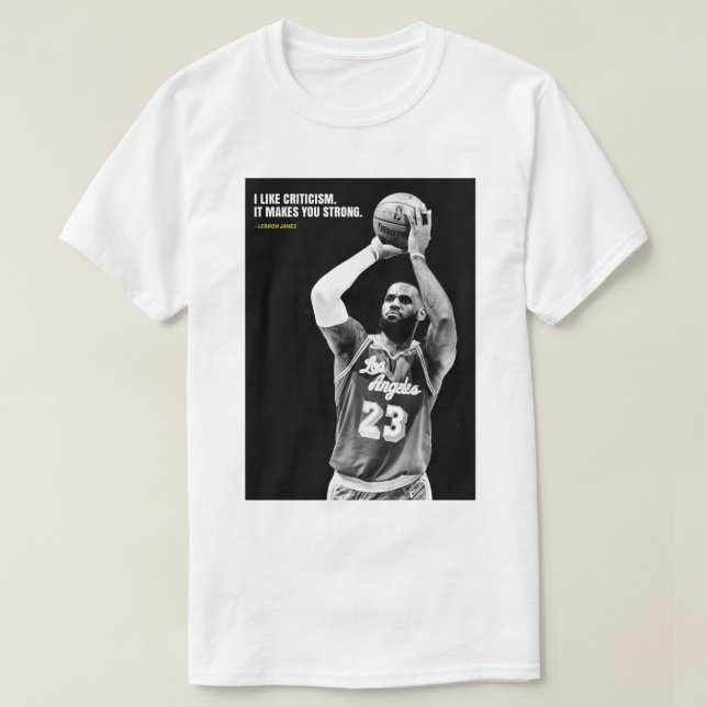 Camiseta Lebron James quotes T-Shirt (Diseño del anverso)