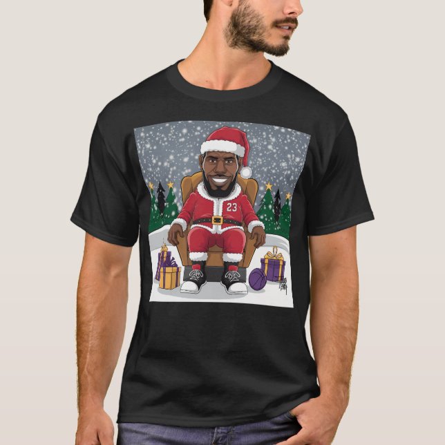 Camiseta Lebron James Santa - Lebron James Trae Los Regalos (Anverso)