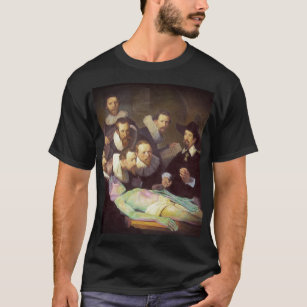 Camiseta Lección de anatomía Pintura moderna con hombres ex