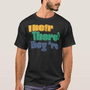 Camiseta Lección de gramática inglesa allí donde son profes