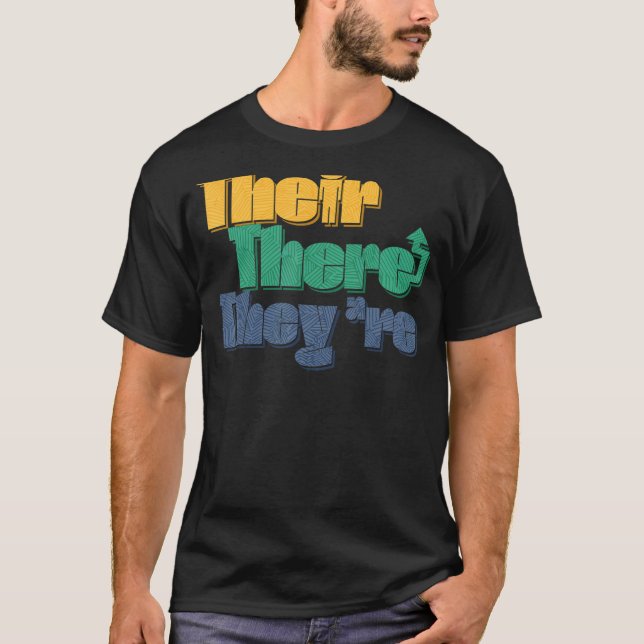 Camiseta Lección de gramática inglesa allí donde son profes (Anverso)
