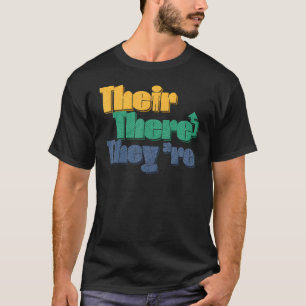 Camiseta Lección de gramática inglesa allí donde son profes